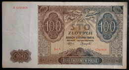 100 ZLOTYCH 1941 - Pologne