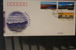 China 2006; Eisenbahnlinie Nach Tibet; MiNr. 3774-76; FDC - 2000-2009