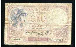 France, 2 Billets (2 Banknotes) TRESOR : 5 Francs FEMME CASQUEE & 50 Francs RACINE - Vrac - Billets