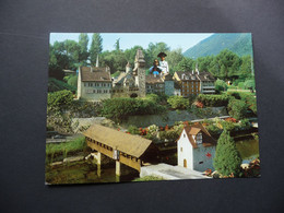 Swissminiatur MELIDE-LUGANO  - BREMGARTEN Et Son Pont - Melide