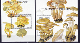 Saint Thomas Et Prince 2 Feuillets  Neufs ** Champignon Champignons Mushroom Setas Pilze - Pilze