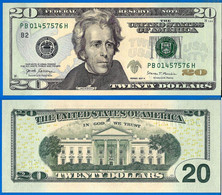 USA 20 Dollars 2017 A Neuf UNC Mint New York B2 PB Suffixe H Etats Unis United States Dollar US Paypal Bitcoin OK - Federal Reserve (1928-...)