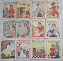 LOT DE 12 REVUES MON OUVRAGE ANNEE 1950 COMPLETE - Huis & Decoratie