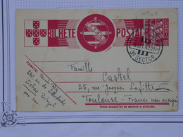 BO10 PORTUGAL    BELLE  CARTE   ENTIER RR  1942 LISBOA  TOULOUSE  FRANCIA  ++ + AFFRANCH. INTERESSANT++ - Ganzsachen