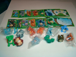 2010 Ferrero - Kinder Surprise - UN009 - UN020 - Nature - Happy Forest Animals - Complete Set + 12 BPZ's - Monoblocchi