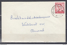 Briefstuk Van Meldert (Limb) (sterstempel) Naar Brussel - 1953-1972 Lunettes
