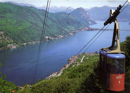 SERPIANO - SCHWEBEBAHN - FUNIVIA - VISTA SU BRUSINO ARSIZIO - LAGO DI LUGANO E S. SALVATORE - Brusino Arsizio