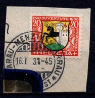 Bahnpost: 86B/1 "AARAU - MENZIKEN - AARAU / * BAHNPOST *" (BP1158) - Spoorwegen