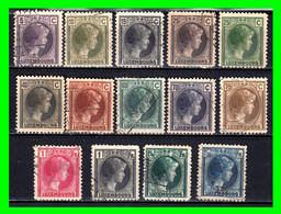 LUXEMBURGO (EUROPA) LOTE SELLOS DEL AÑO 1926 GEAN DUQUESA CARLOTA DIFERENTES VALORES - 1926-39 Charlotte Right-hand Side