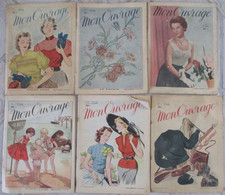 LOT DE 6 REVUES MON OUVRAGE ANNEE 1953  EDIT. MONTSOURIS - Casa & Decorazione