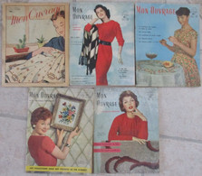 LOT DE 5 REVUES MON OUVRAGE ANNEE 1954 . 1957  EDIT. MONTSOURIS - Casa & Decoración