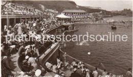 SCARBOROUGH THE TERRACES THE BATHING POOL OLD R/P POSTCARD YORKSHIRE - Scarborough