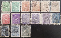 TURQUIE 1923-25 : YT N°671-672b-673a-674-675-676 (** Type IV)-677-678 - Gebraucht