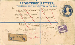 48850. Carta Certificada BALOTRA, Rajasthan  (India) 1949. REEXPEDITE From JANJIRA - Covers & Documents