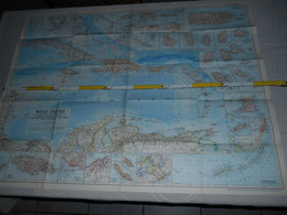 OLD  MAP _   WEST INDIES______ BOX : Q _ NR 21 - Geographical Maps