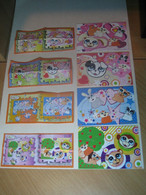 2011 Ferrero - Kinder Surprise - DC041, DC042, DC043 & DC044 - Mixart - Puzzles - Complete Set + 4 BPZ's - Monoblocchi
