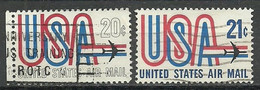 United States; "Air Mail" Stamps - 3a. 1961-… Afgestempeld