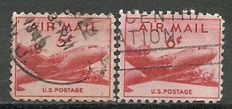 United States; "Air Mail" Stamps - 2a. 1941-1960 Afgestempeld