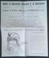 ► 1925 POMPE D'ENTREPOT Pour Liquide Ets PATE-CUDELOU & Cie Le Havre  - Coupure De Presse Originale (Encadré Photo) - Materiale E Accessori