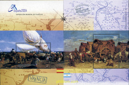 149271 MNH ARGENTINA 2004 ESPAÑA 2004. EXPOSICION FILATELICA INTERNACIONAL - Usati
