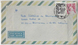 Brazil 1978 Cover Sent From Bragança Paulista To Blumenau Definitive Stamp Profession banana Picker And rubber Tapper - Cartas & Documentos