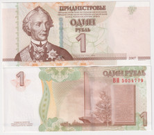 Transnistria 1 Ruble 2007 P#42a - Moldavie