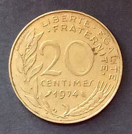 Pièce De 20 Centimes Marianne 1974 - 20 Centimes