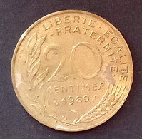 Pièce De 20 Centimes Marianne 1980 - 20 Centimes