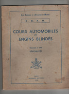 ESAM Cours Automobiles Et Engins Blindés 1968 - Otros & Sin Clasificación