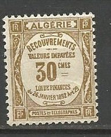 ALGERIE TAXE N° 17 NEUF* CHARNIERE  / MH - Timbres-taxe