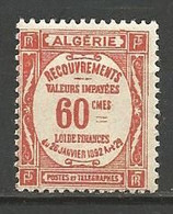 ALGERIE TAXE N° 18 NEUF* CHARNIERE  / MH - Timbres-taxe