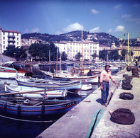 Photo Corse, Sur Le Port, Vintage Début Années 60 , Format 13/13 - Lugares