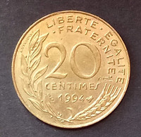 Pièce De 20 Centimes Marianne 1994 Abeille - 20 Centimes