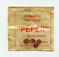 Matériel De Pêche / Collection Thème Pêche / Ancien Sachet De Rondelles Fixe-lignes De La Marque "Pépèr" - Vissen