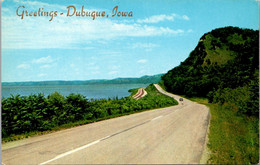 Iowa Dubuque Road Scene Along The Mississippi - Dubuque