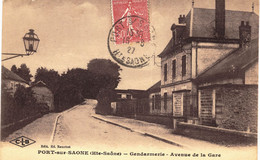 Carte POSTALE  Ancienne De PORT Sur SAONE - Gendarmerie, Avenue De La Gare - Port-sur-Saône