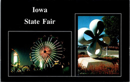 Iowa Des Moines Iowa State Fair Night View Of Iowa State Fair Ferris Wheel - Des Moines