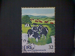 Ireland (Éire), Scott #878, Used(o), 1992, Dairy Cows, 32p. Multicolored - Used Stamps