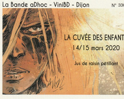Etiquette Vin ANLOR Festival BD Vini BD Dijon 2020 (Ladies With Guns - Dishes