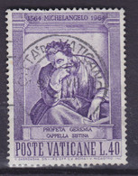 Vatican 1964 Mi. 457, 40L Michelangelo Prophet Jeremias - Used Stamps