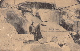 MILITARIA - MATERIEL - FORT DE LONCIN - COUPOLE POUR 2 CANONS DE 12 CM - UNIFORME - CARTE POSTALE ANCIENNE - Material