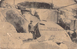 MILITARIA - MATERIEL - FORT DE LONCIN - COUPOLE POUR 2 CANONS DE 12 CM - UNIFORME - CARTE POSTALE ANCIENNE - Equipment