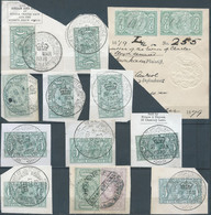 Great Britain-ENGLAND,Queen Victoria,1877/1879 Revenue Stamps Tax Fiscal,JUDICATURE FEES,1 & 2 & 5 Shillings & 4 Pence - Fiscale Zegels