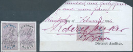 Great Britain-ENGLAND,Queen Victoria,194-1895 Revenue Stamps Tax Fiscal,DISTRICT AUDIT,1 & 2 Pounds - Steuermarken