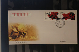 China 2005; Beendigung WK II.; MiNr. 3660-63;  2 FDC - 2000-2009