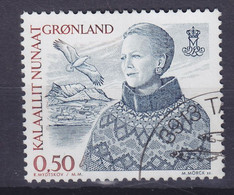 Greenland 2002 Mi. 386,  0.50 Kr. Queen Margrethe II. - Oblitérés