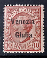 ITALIA VENEZIA GIULIA  1918-19  NUOVO MH* - Vénétie Julienne