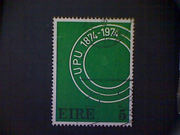 Ireland (Éire), Scott #363, Used(o), 1974, Universal Postal Union, 5p, Emerald And White - Usati