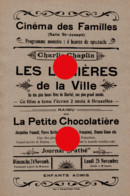 CINEMA Des Familles à DOLHAIN Salle St Joseph Vers 1932 Les Lumières De La Ville  Charlie Chaplin  + Raimu - Programme