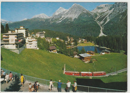 Arosa, Dorfstrasse Mit Blick Gegen Untersee, Graubünden, Schweiz - Arosa